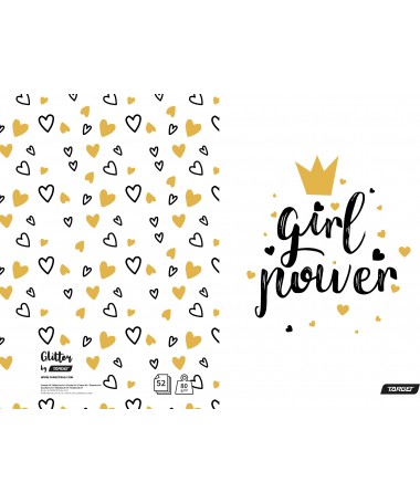 FLETORE A4, GLITTER, pa vija, 52fletë, 80gr - TARGET