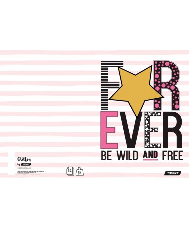 FLETORE A4, GLITTER, pa vija, 52fletë, 80gr - TARGET