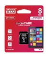 MICRO SD CARD 8GB+ADAPTER CLASS10 GOODRAM