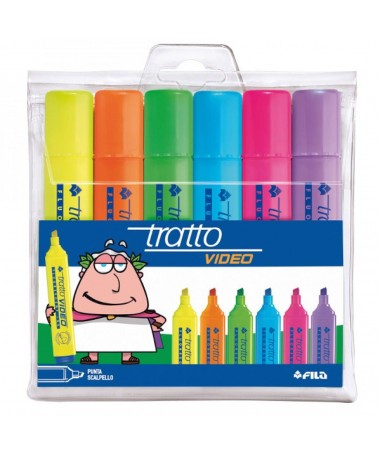 TEXTMARKERA, VIDEO, SET 6 copë - TRATTO