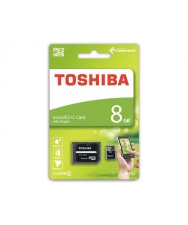 MICRO SD CARD HC 8GB + ADAPTER TOSHIBA