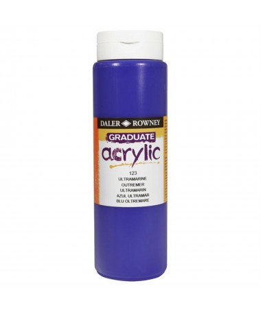 NGJYRË AKRILI GRADUATE, 500ml ULTRAMARINE DALER ROWNEY