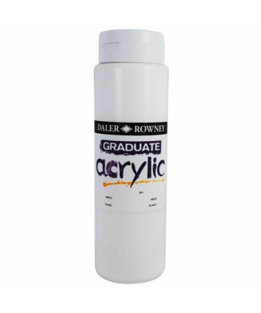 NGJYRË AKRILI GRADUATE SIMPLY, 500ml TITANIUM WHITE DALER ROWNEY