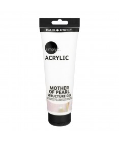 ACRYLIC MOTHER OF PEARL STRUCTURE GEL , SIMPLY, 250ml DALER ROWNEY