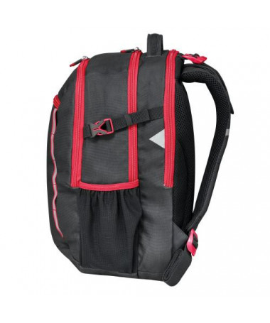 ÇANTË SHKOLLORE, ULTIMATE, BLACK/RED - HERLITZ