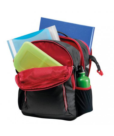 ÇANTË SHKOLLORE, ULTIMATE, BLACK/RED - HERLITZ