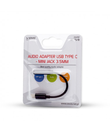 ADAPTER AUDIO 3.1 C (M) - JACK 3.5mm (F) AK-35/B