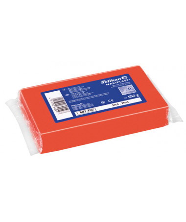 PLASTELINË NAKIPLAST 681 650g RED PELIKAN