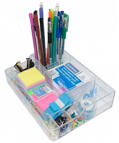 DESK ORGANIZER ME NOTES TRANSPARENT DONAU