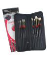 BRUSHA GEORGIAN LONG HANDLE, CLASSIC SET ZIP CASE 10 pcs, DALER ROWNEY