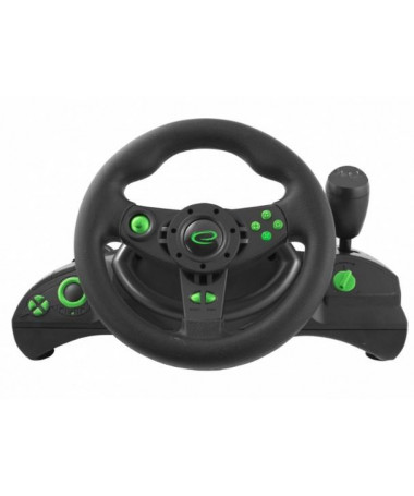 Kontroller Esperanza EGW102 Steering wheel PC/Playstation 3 Digital USB Black/Green