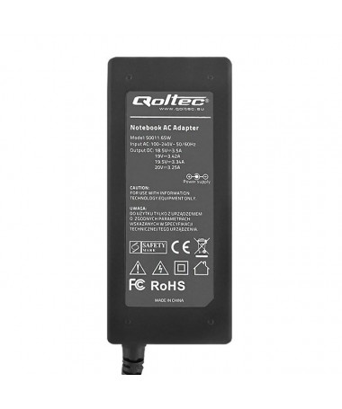 Mbushës për llaptop Qoltec 50011/ 65 W 