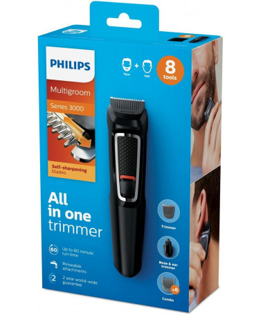 Makinë për qethje Philips MULTIGROOM Series 3000 8-in-1/ Face and Hair MG3730/15