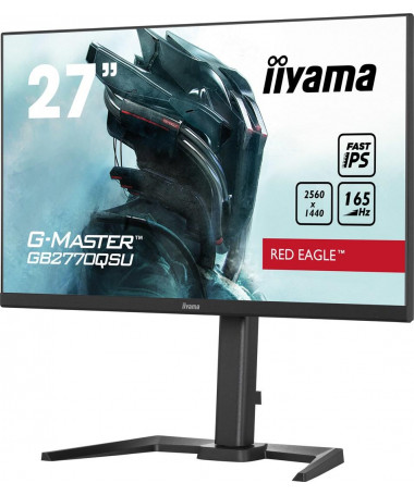Monitor iiyama G-MASTER GB2770QSU-B5 68.6 cm (27") 2560 x 1440 pixels Wide Quad HD LED e zezë