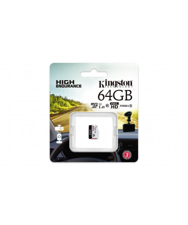 MicroSD card Kingston Technology High Endurance 64 GB UHS-I Class 10