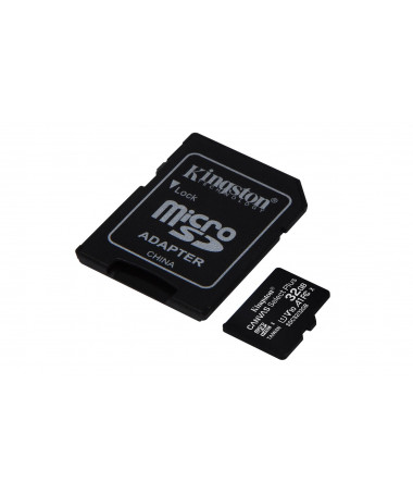 MicroSDHC Card Kingston Technology 32GB Canvas Select Plus 100R A1 C10 Card + ADP