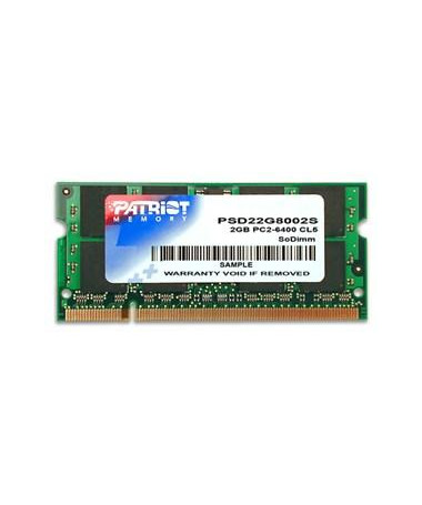 RAM memorje Patriot Memory DDR2 2GB CL5 PC2-6400 (800MHz) SODIMM 