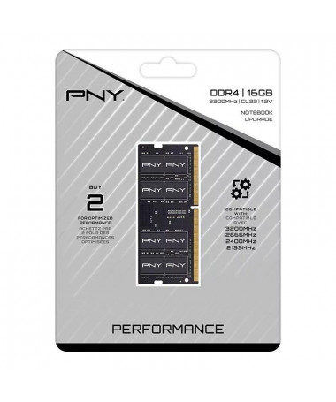 RAM memorje PNY 16GB DDR4 SODIMM 3200MHZ