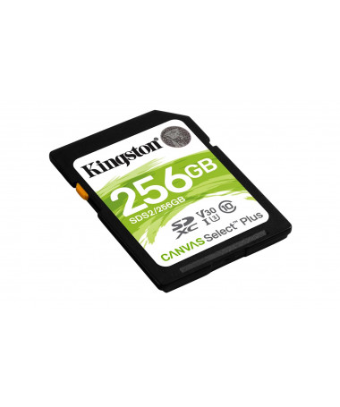 Kingston Technology 256GB SDXC Canvas Select Plus 100R C10 UHS-I U3 V30