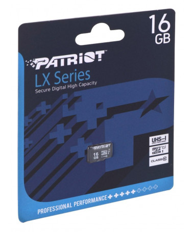 Patriot Memory PSF16GMDC10 memory card 16 GB MicroSDHC UHS-I Class 10