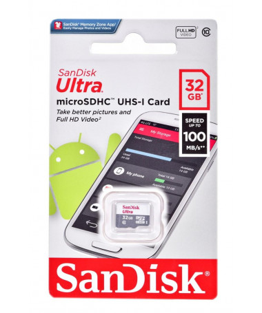 Sandisk Ultra microSDHC memory card 32 GB Class 10