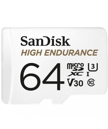 SanDisk High Endurance memory card 64 GB MicroSDXC UHS-I Class 10