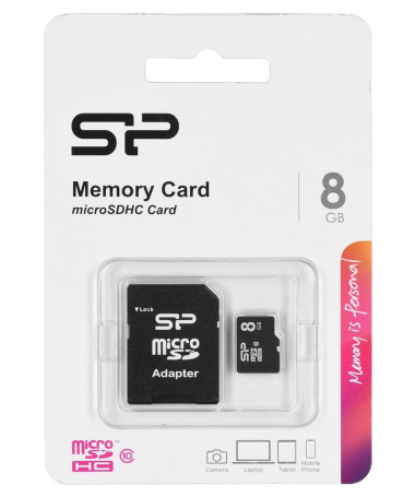 Silikon Power SP008GBSTH010V10SP memory card 8 GB MicroSDHC Class 10
