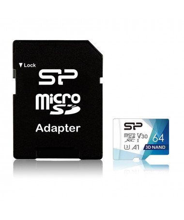 Silikon Power Superior Pro 64 GB MicroSDXC UHS-III Class 10