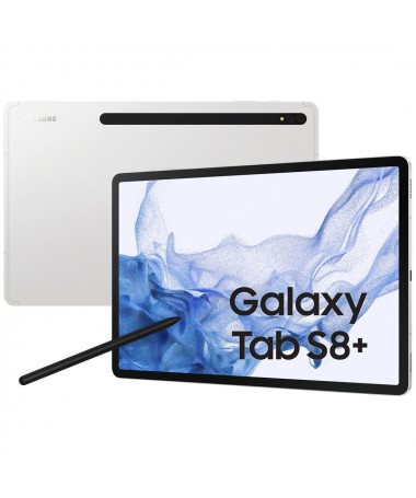 Tablet Samsung Galaxy Tab S8+ 5G SM-X806B LTE 128 GB 31.5 cm (12.4") Qualcomm Snapdragon 8 GB Wi-Fi 6 (802.11ax) Android 12 e a
