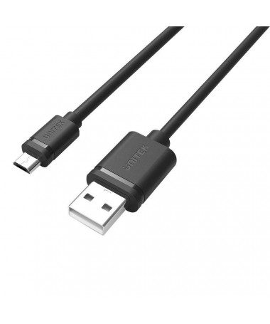 Kabllo USB 0.5 m UNITEK Y-C454GBK USB 2.0 USB A Micro-USB B