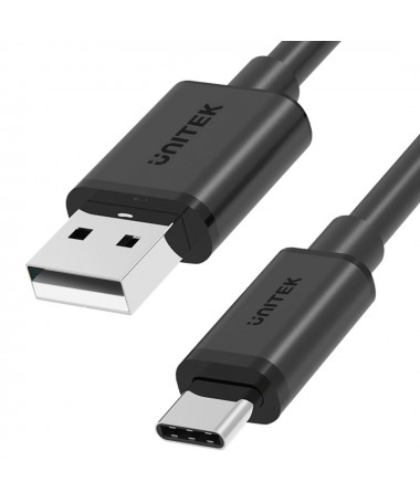 Kabllo USB 0.25 m UNITEK USB KABLLO USB-A — USB-C/ Y-C480BK
