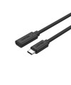 Kabllo USB 1.5 m UNITEK C14086BK-USB 3.2 Gen 2 (3.1 Gen 2) USB C 
