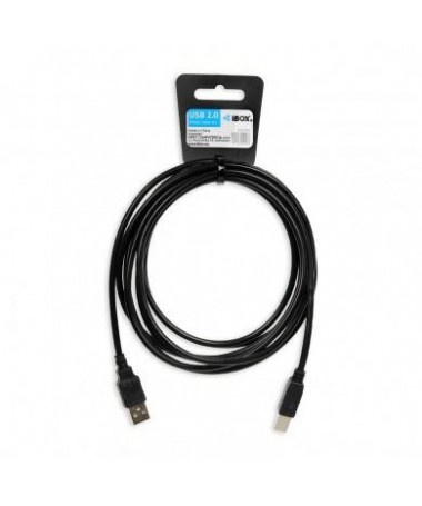 Kabllo USB 3m iBox IKU2D - USB 2.0 USB A USB B 