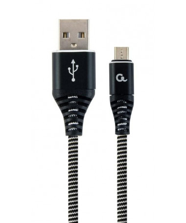 Kabllo USB 2m Cablexpert CC-USB2B-AMMBM-2M-BW - USB 2.0 USB A Micro-USB B 