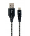 Kabllo USB 2m Cablexpert CC-USB2B-AMMBM-2M-BW - USB 2.0 USB A Micro-USB B 