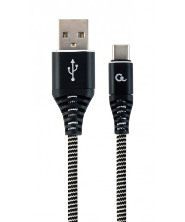 Kabllo USB 2m Gembird CC-USB2B-AMCM-2M-BW - USB 2.0 USB A USB C 