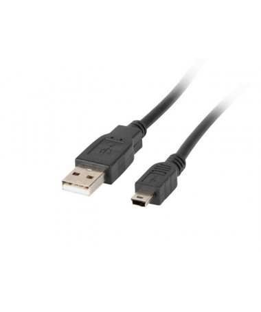 Kabllo USB mini 1.8m LANBERG USB KABLLO 2.0 MINI AM-BM5P CA-USBK-10CC-0018-BK