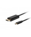 Lanberg CA-CMDP-10CU-0005-BK video cable adapter 0.5 m USB Type-C DisplayPort 