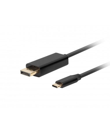 Lanberg CA-CMDP-10CU-0010-BK video cable adapter 1 m USB Type-C DisplayPort 