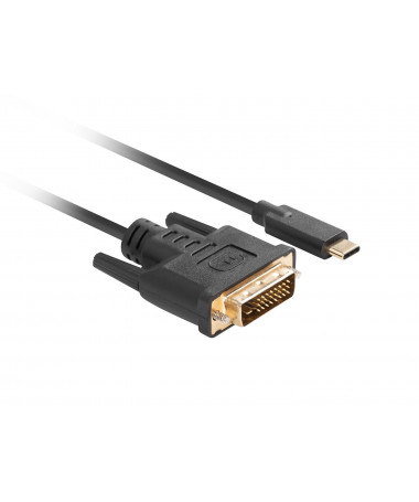 Lanberg CA-CMDV-10CU-0005-BK video cable adapter 0.5 m USB Type-C DVI-D