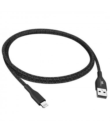 IOS MFi Kabllo Charging Data Transfer Fast Charge USB 2.4A E zezë 1m 5V 2.4A Nylon