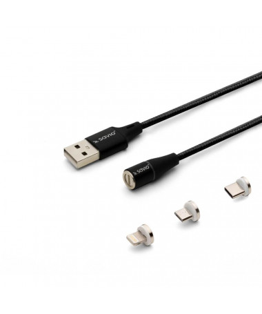 Savio CL-155 USB cable 2 m USB 2.0 USB C Micro USB A/Lightning 