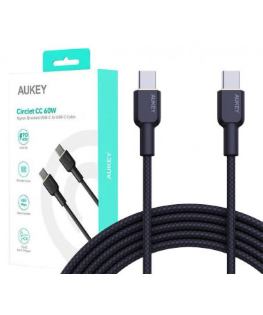 AUKEY CB-NCC1 USB-C Type-C Power Delivery PD 60W 3A 1m Nylon