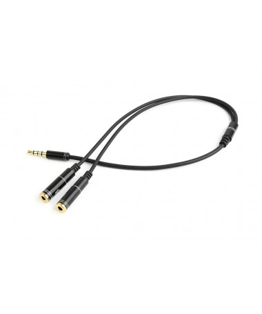 Gembird !Adapter audio microphon 3.5mm mini Jack/4PIN/0. audio cable 0.2 m 2 x 3.5mm 