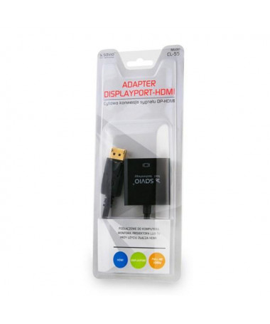 Adapter Savio CL-55 video cable adapter 0.2 m DisplayPort HDMI Type A (Standard)