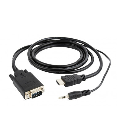 Adapter Gembird A-HDMI-VGA-03-6 video cable adapter 1.8 m HDMI Type A (Standard) VGA (D-Sub) + 3.5mm