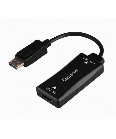 Adapter Gembird A-HDMIF30-DPM-01 Active 4K 30Hz HDMI female to DisplayPort male adapter cable/ 0.15 m