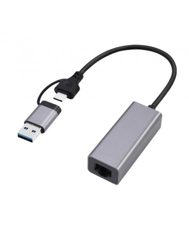Adapter Gembird A-USB3AC-LAN-01 USB 3.1 + type-C Gigabit network adapter