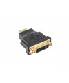 Adapter Lanberg AD-0014-BK cable gender changer HDMI DVI-D (F) (24 + 5)