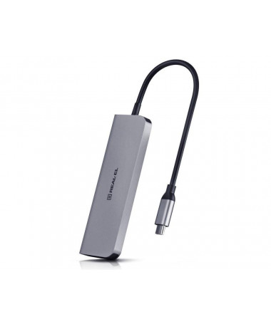 Adapter USB-C 5-in-1 adapter REAL-EL CQ-700
